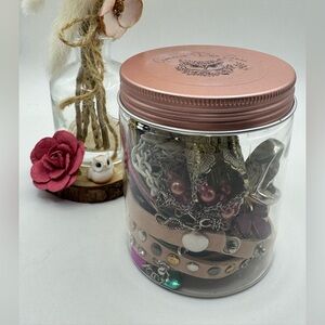 Boho Blossom Jar Curated Vintage Jewelry Jar Wearable Surprise Collection